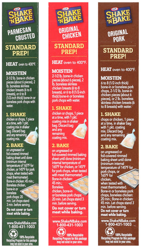 Shake N Bake Parmesan Crusted 4.75oz coating for savory family dinners.