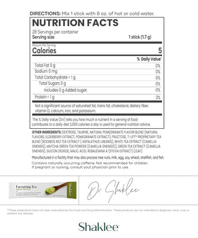 Blend of green matcha, white, and red teas in Shaklee Energizing Tea