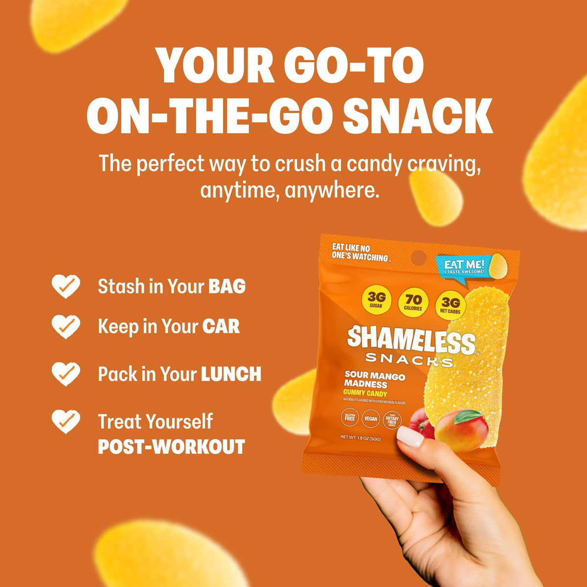 Shameless Sour Mango Madness perfect for movie nights and snacks.
