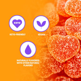 Shameless 3g sugar peach candy for light road trip treats