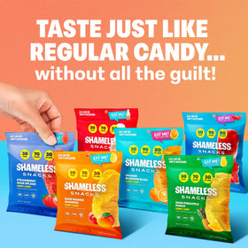 Shameless Snacks Candy Carnival Strawberry Sour Splash gummies for fruity cravings