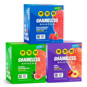 Shameless Snacks fan favorites bundle showing all three flavors for snack variety.