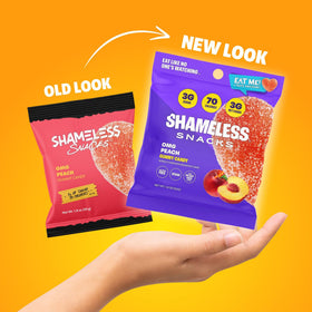 Shameless lunchbox peach snacks suitable for kids and adults