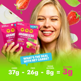 Shameless Snacks Sour Gummy Worms lunchbox snack option for kids