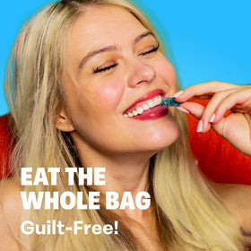 Shameless Super Sour Blue Raspberry bulk pack, convenient for movie nights.