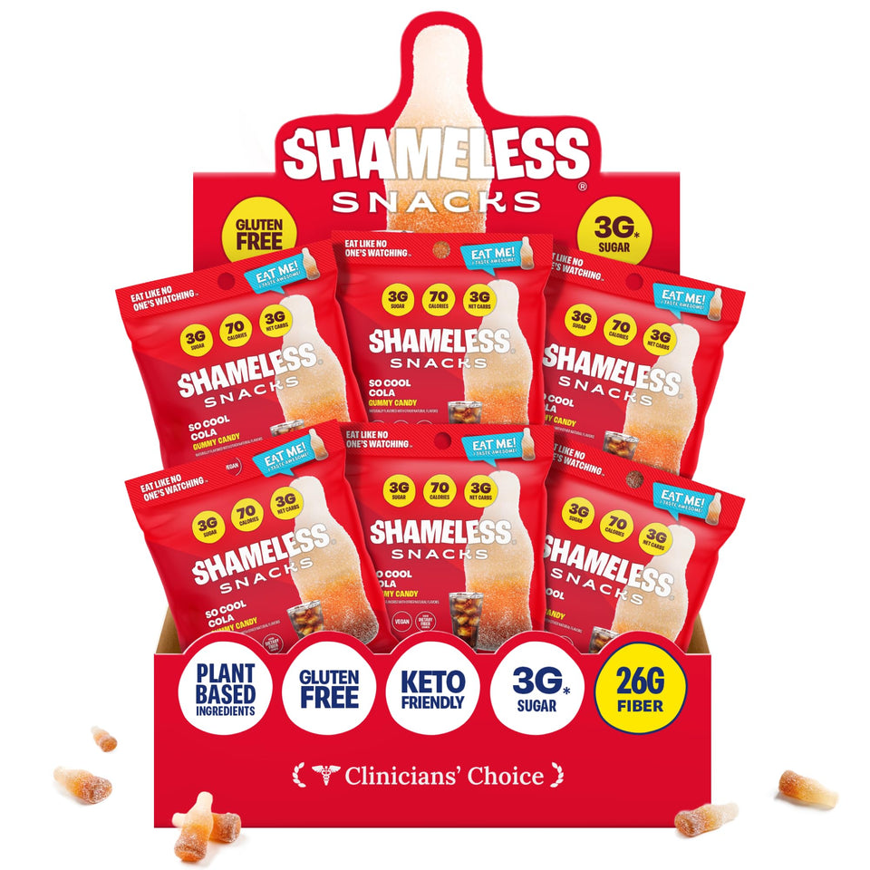 Shameless So Cool Cola Bottle Candy, bold cola flavor for movie nights.