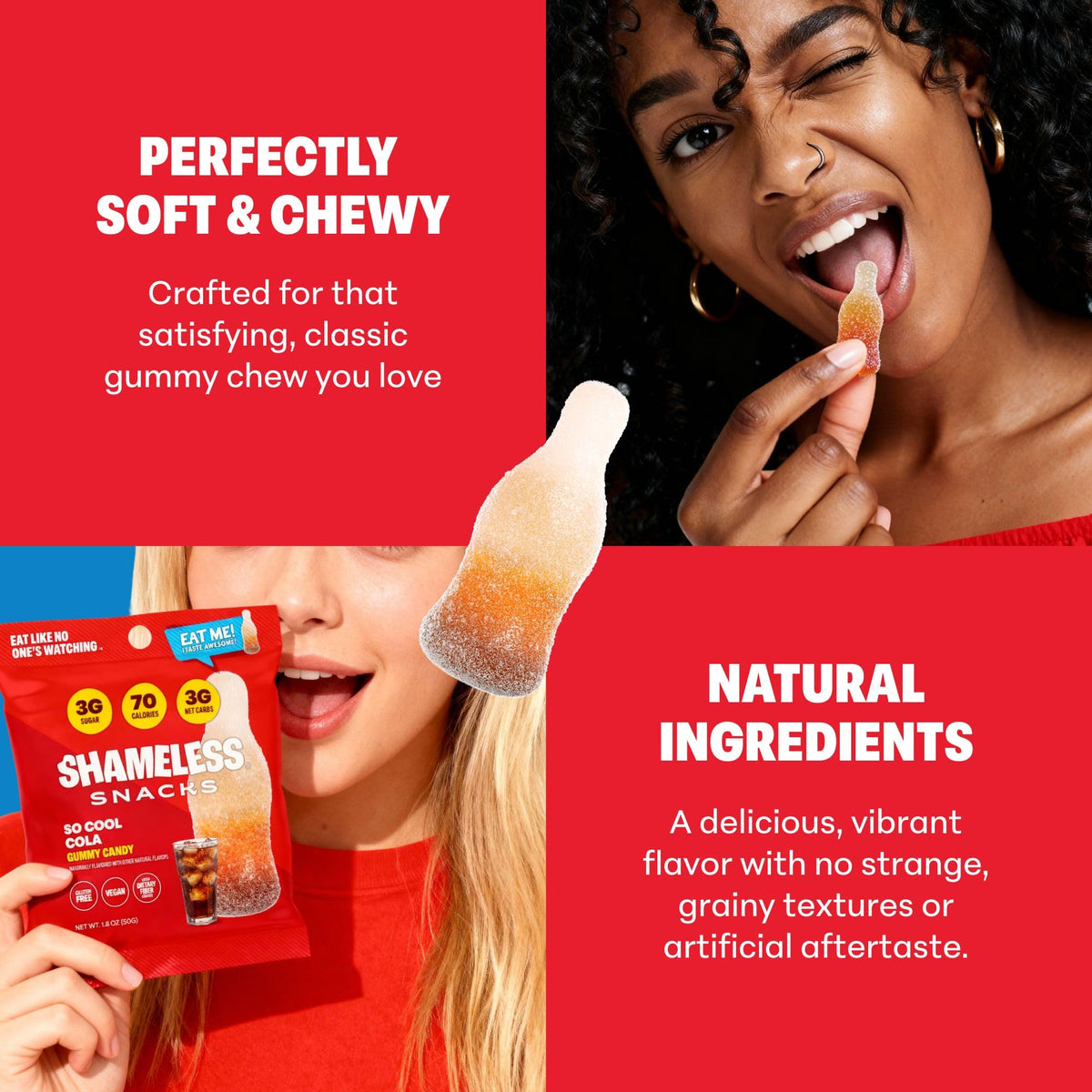 Shameless Vegan Gluten-Free Snacks, plant-based pectin for dietary needs.