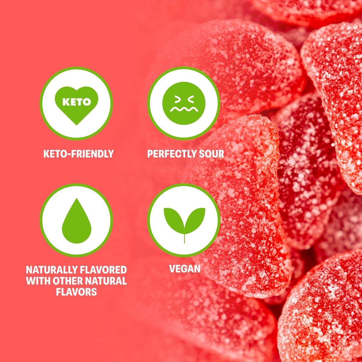 Shameless Wassup Watermelon gummies with keto-friendly 3g net carbs claim.