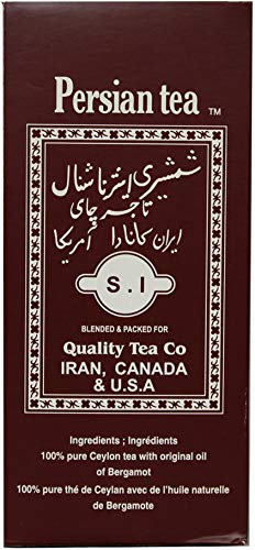 Shamshiri Persian Tea packaging in foil bag preserves freshness for rich flavor