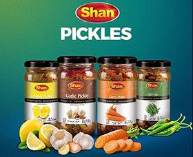 Shan pickle in airtight jar highlighting freshness and hygienic packaging.