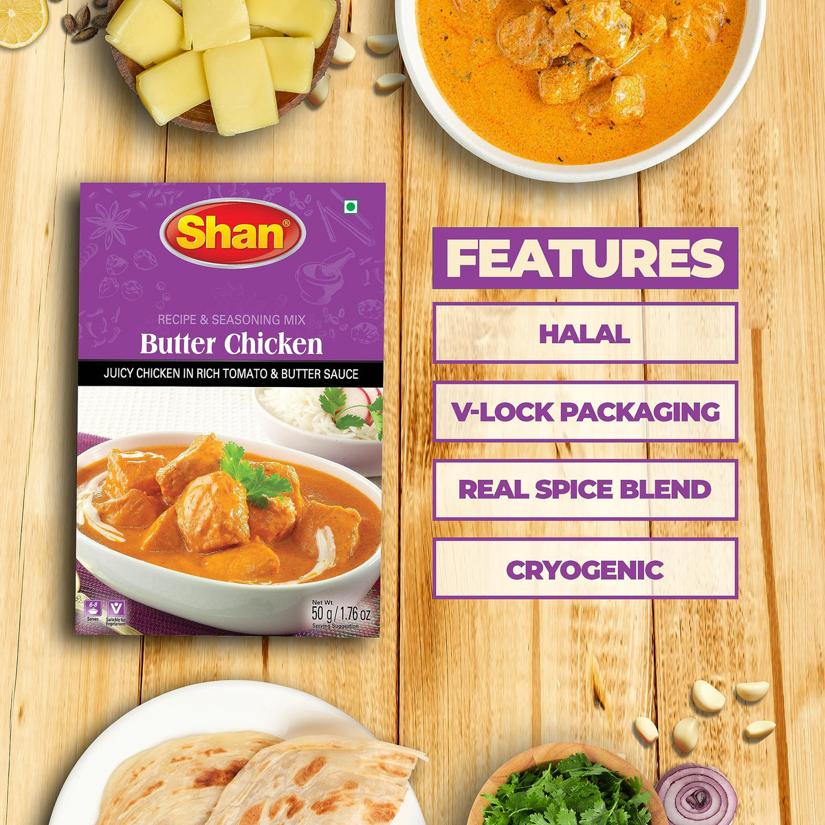 Shan Butter Chicken cooking pan, aroma builds appetizing mood