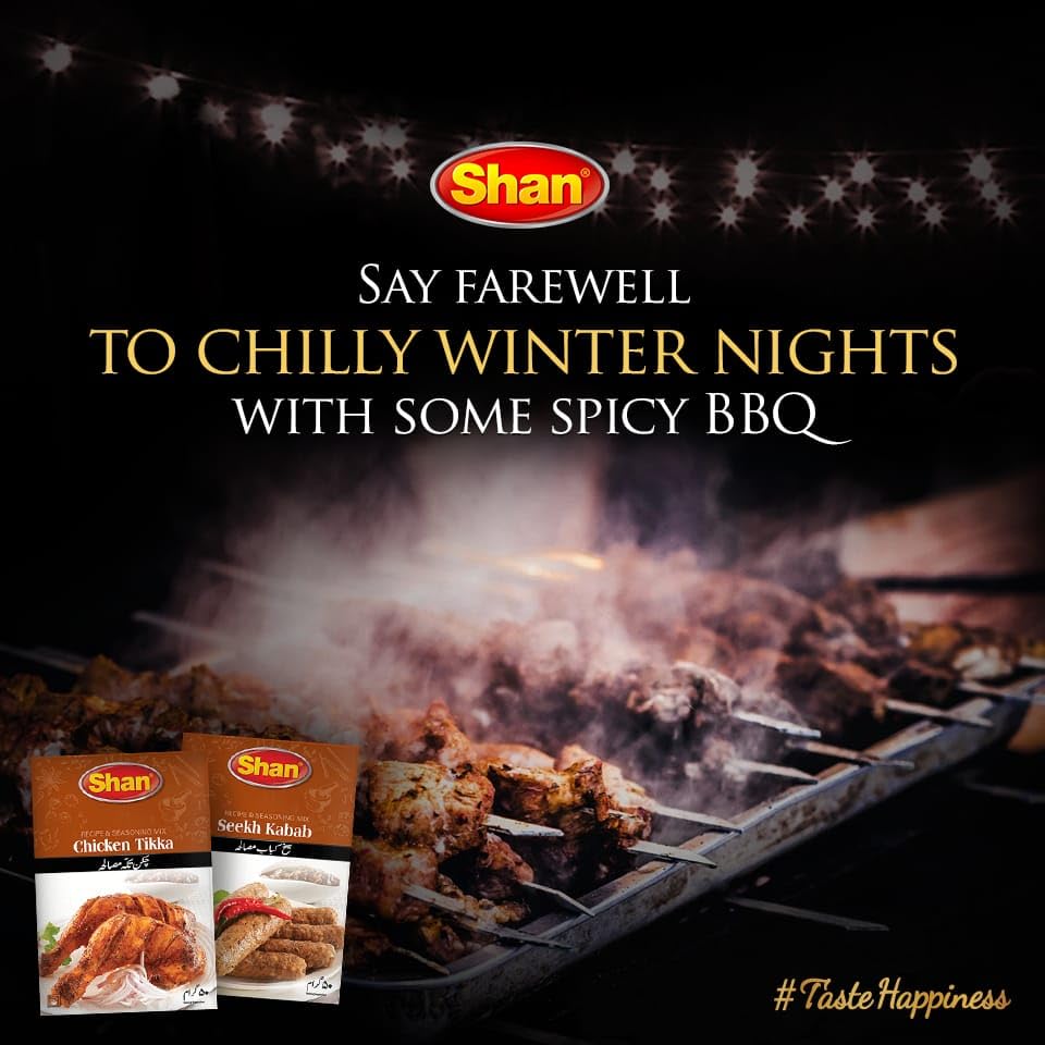 Shan Chicken Tikka Masala Mix sachets close-up showing convenient 50g portions