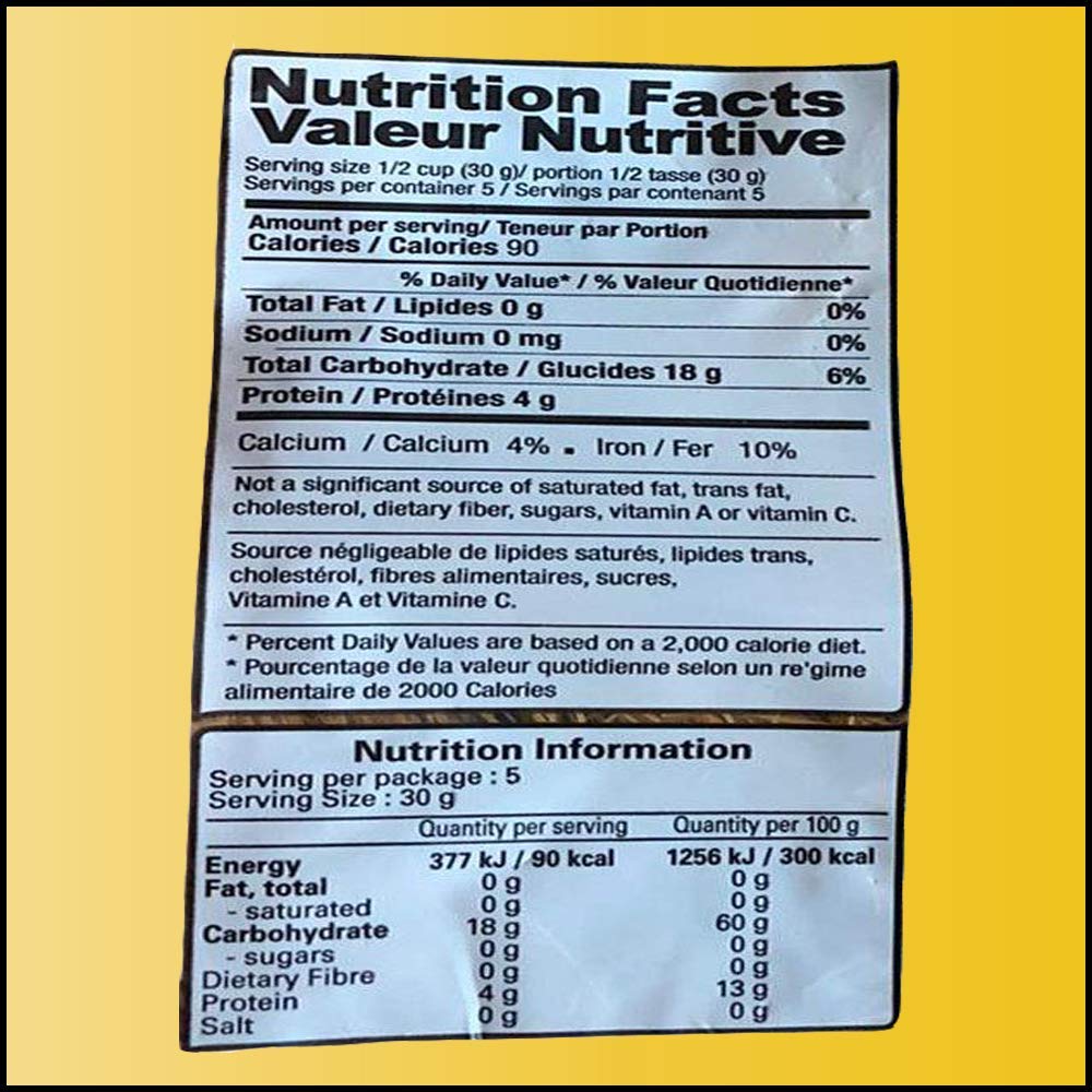 Shan Roasted Vermicelli ingredients wheat focus for vegetarian cooking.
