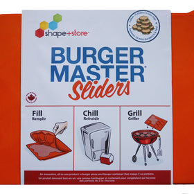 Shape+Store Burger Master Sliders BPA-free construction is dishwasher safe for easy cleaning