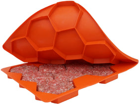 Shape+Store Burger Master Sliders press forms ten uniform 2oz patties for quick burgers