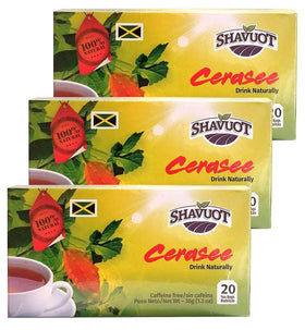Shavuot Cerasee Tea tea bags pack front view for a natural daily ritual.