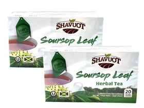 Shavuot Soursop Tea cup steeping for a calming, caffeine-free moment.