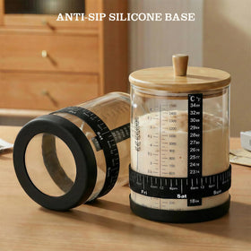 SheeChung 50oz starter jar date tracker and thermometer strip aid timing