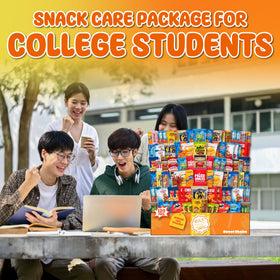 Shelly's Delight care-pack snack box, easy to ship to college dorms.