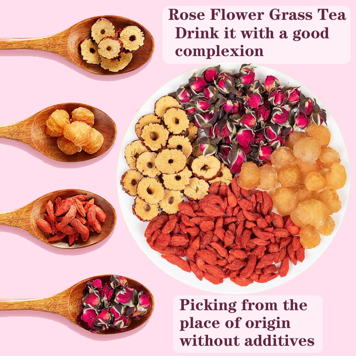 Shengmingxi rose dates tea bags highlight rose and date aroma for comforting moments.