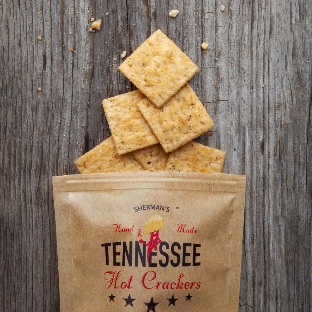 Sherman's Tennessee Hot Crackers Game Day Snack, ready for tailgates