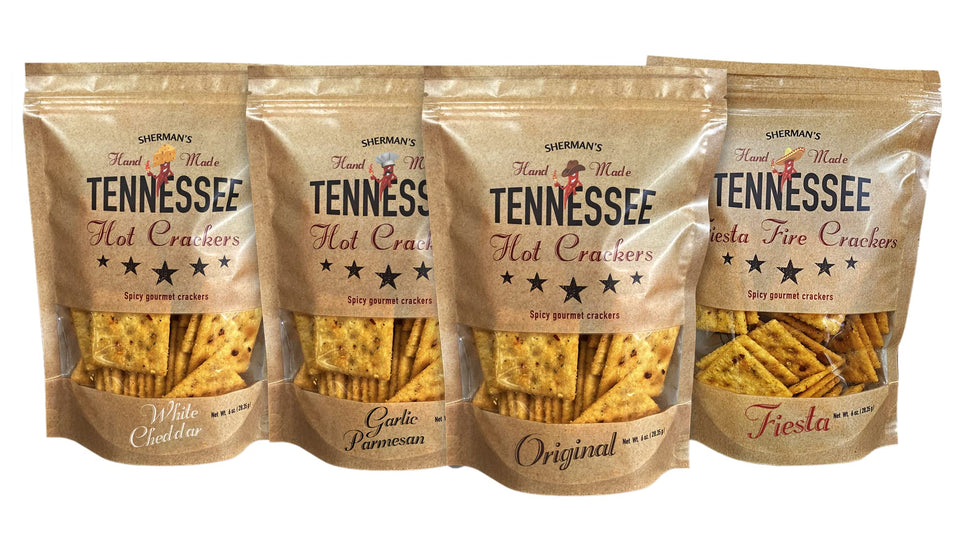 Sherman's Tennessee Hot Crackers Original Pack, bold flavor for snack time