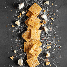 Sherman's Tennessee Hot Crackers White Cheddar Pack, crisp crackers ideal for charcuterie