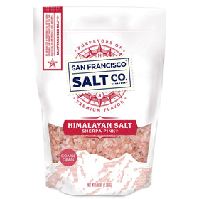 Sherpa Pink Himalayan Salt coarse-grain bag for everyday seasoning.