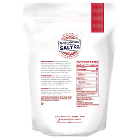 Sherpa Pink Himalayan Salt crystal pieces shine, ideal for table salt and finishing dishes.