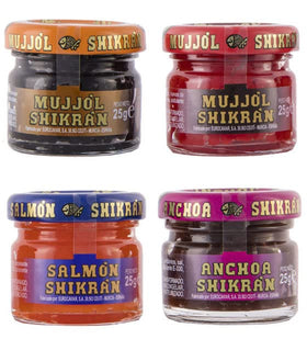 SHIKRÁN Eurocaviar red pearls brightening a plated bite