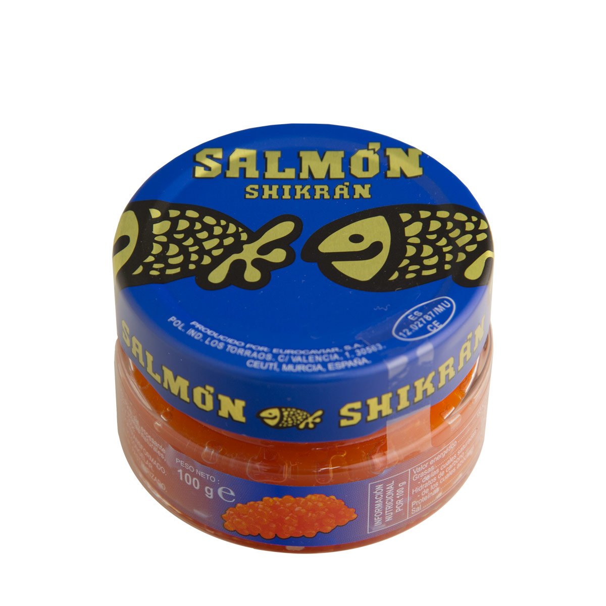 SHIKRÁN Eurocaviar smoked salmon pearls with smoky aroma on appetizer plate