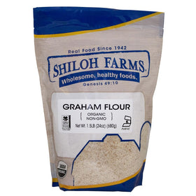 Shiloh Farms Organic Graham Flour bag 24 oz for wholesome baking