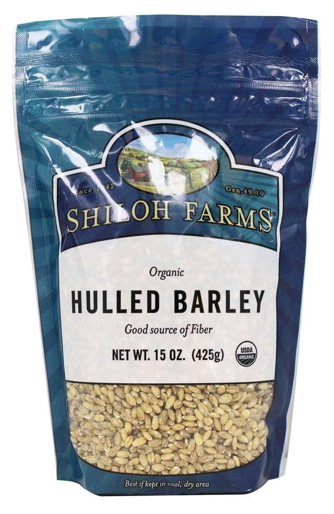 Shiloh Farms hulled barley cooking setup showing simmering grains for hearty meals