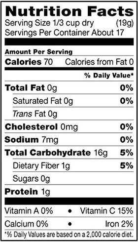 Organic potato flakes thickening soups and stews for faster meals