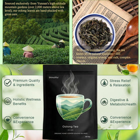 Shinalifyi Oolong tea cup steaming conveys fragrant, honey-kissed aromas