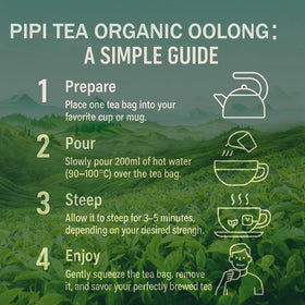 Shinalifyi Oolong tea organic label emphasizes non-GMO and vegan quality