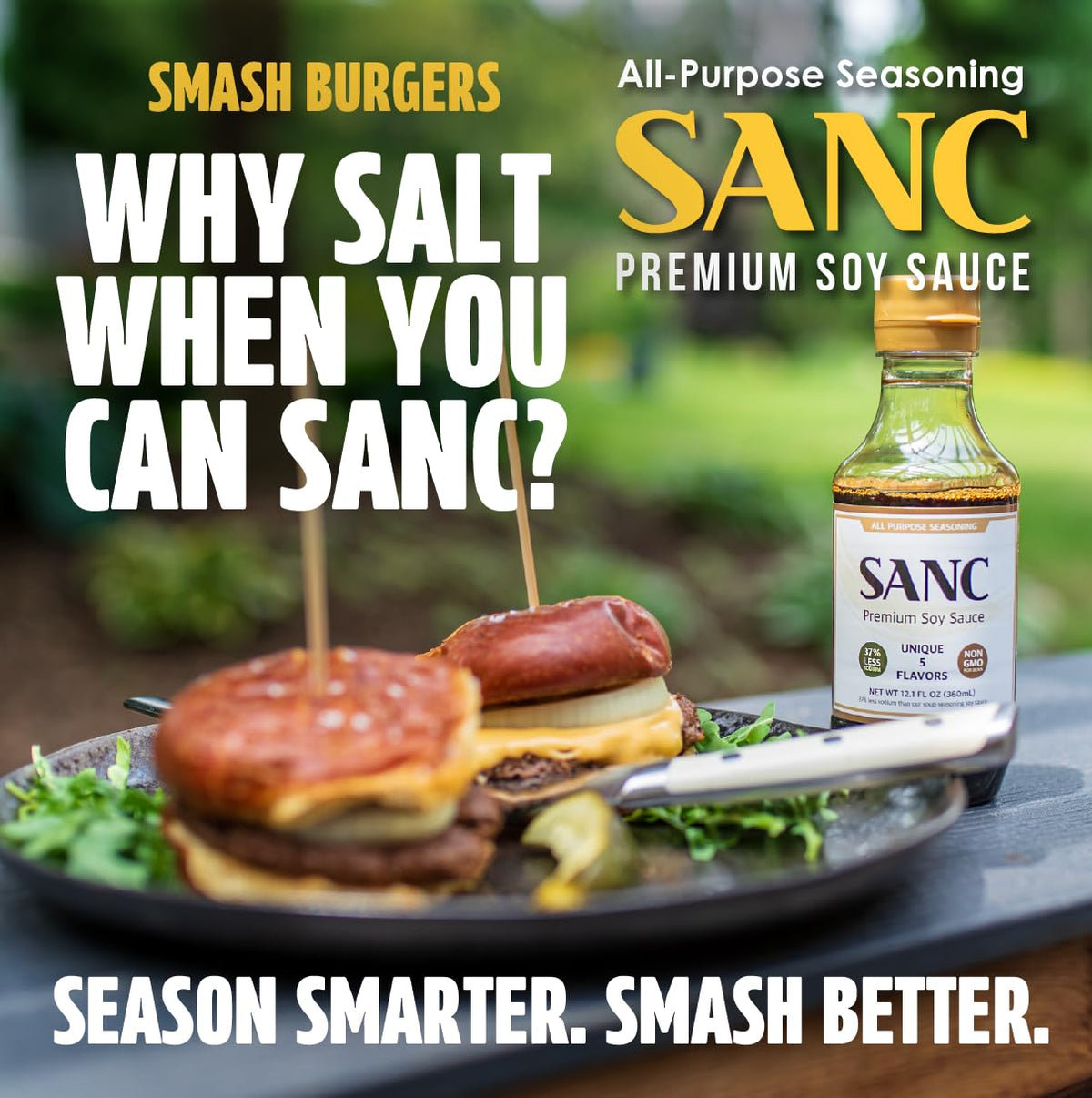 Shinangchon SANC burger seasoning delivers richer, balanced beef notes.