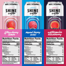 ShineWater Coconut Lime can features vitamin D and refreshing flavor.