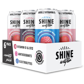 ShineWater Fruit Punch can showing zero sugar and low calorie hydration.