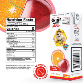 ShineWater Paw Patrol kids drink visuals appealing to parents seeking healthy hydration.
