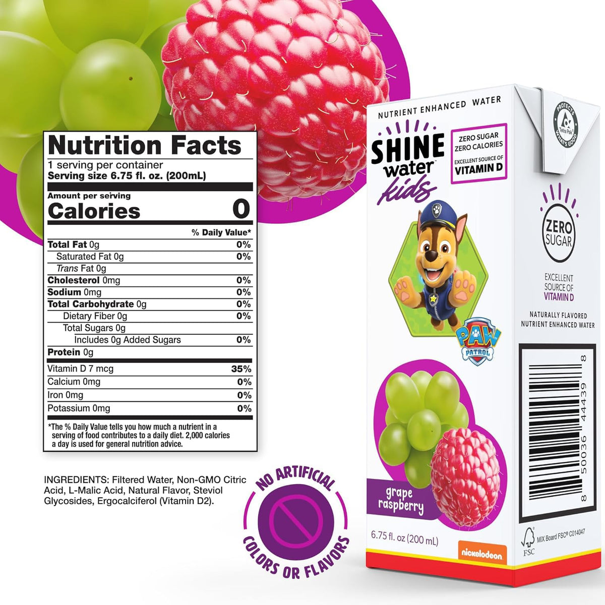 ShineWater packaging focuses on school lunch practicality and hydration for active days