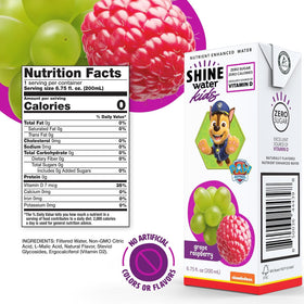 ShineWater packaging focuses on school lunch practicality and hydration for active days