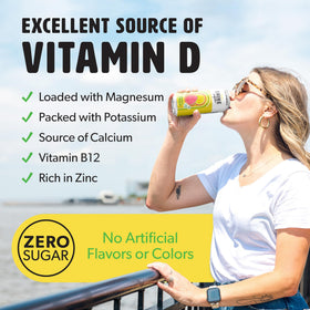 ShineWater Vitamin D Electrolyte Can ready for on-the-go hydration.