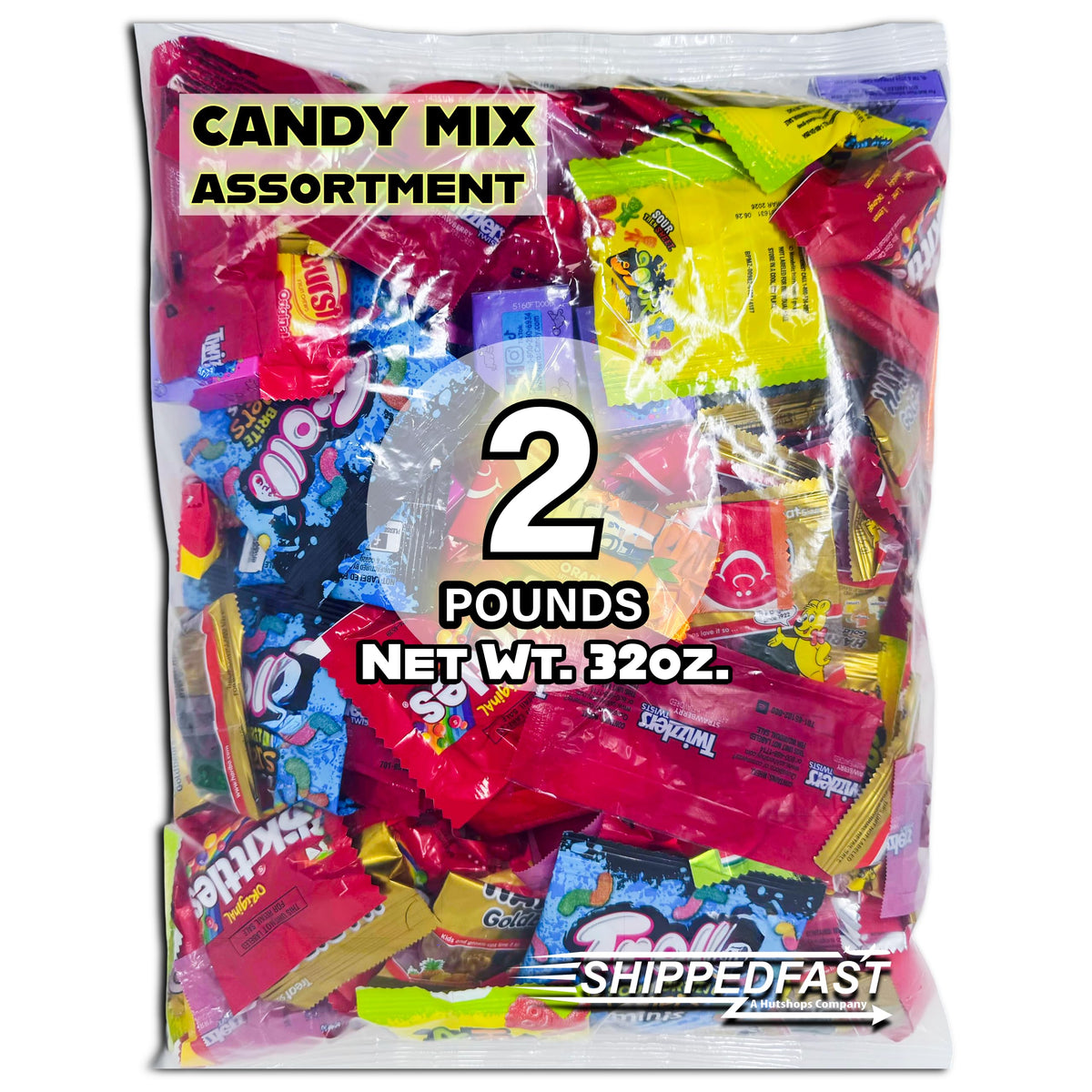 Shippedfast Candy Mix Variety Pack 2lb – individually wrapped candies for easy sharing.