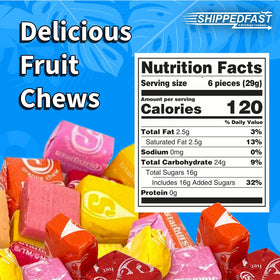 Shippedfast Fruit Chews on a buffet spread adding color and accessibility