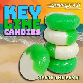 ShippedFast lime display bowl with bright candies brightens lobbies and receptions.
