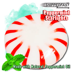 Shippedfast Peppermint Starlights arranged for a festive holiday party display.