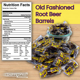 Shippedfast Root Beer Barrels individually wrapped for grab-and-go freshness