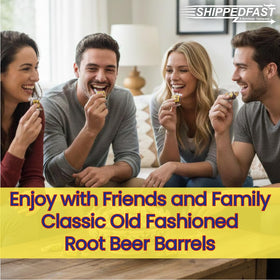 Shippedfast Root Beer Barrels nostalgic packaging adds Americana flair to gift baskets