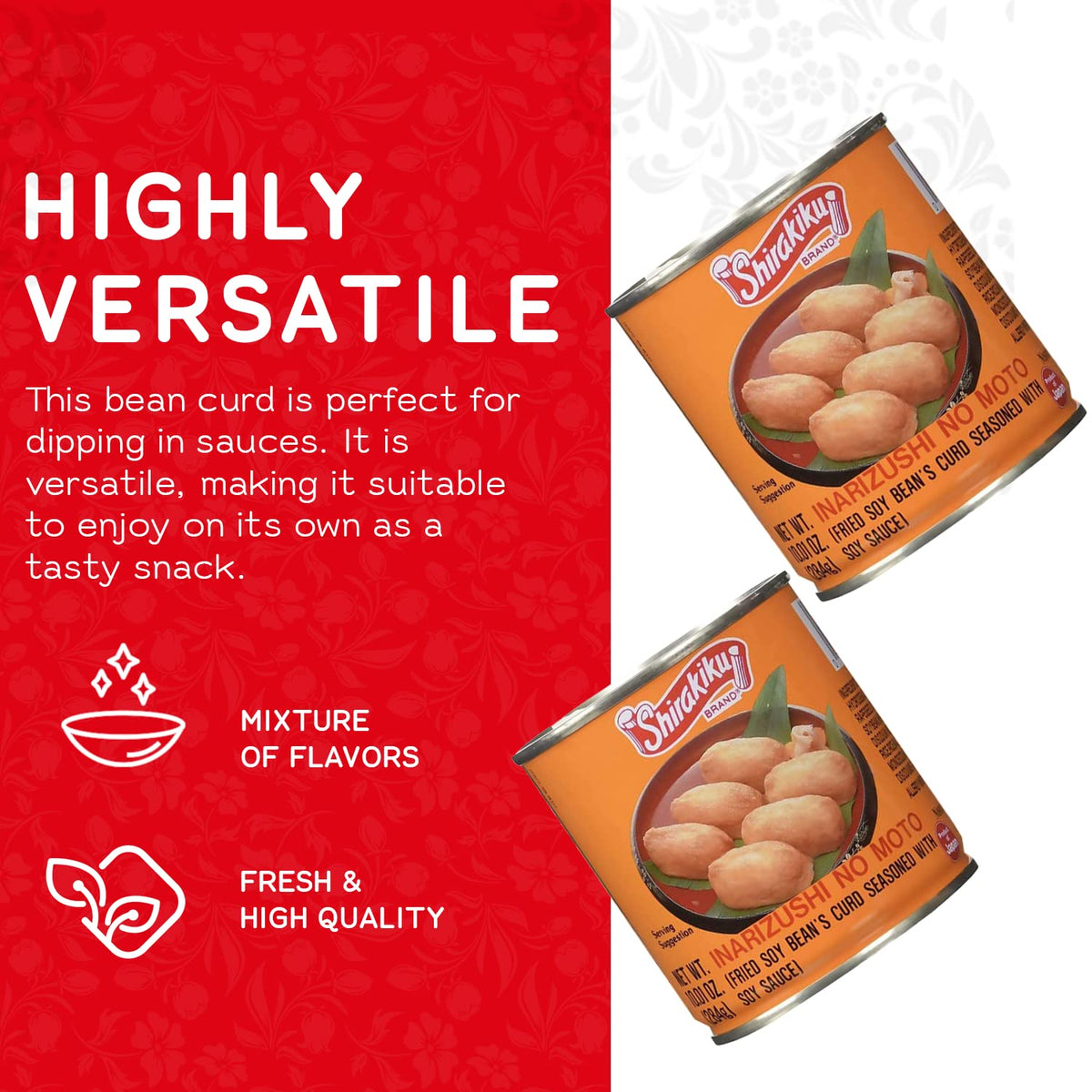 Shirakiku Inarizushi No Moto snack-serve image of tasty, convenient side dish
